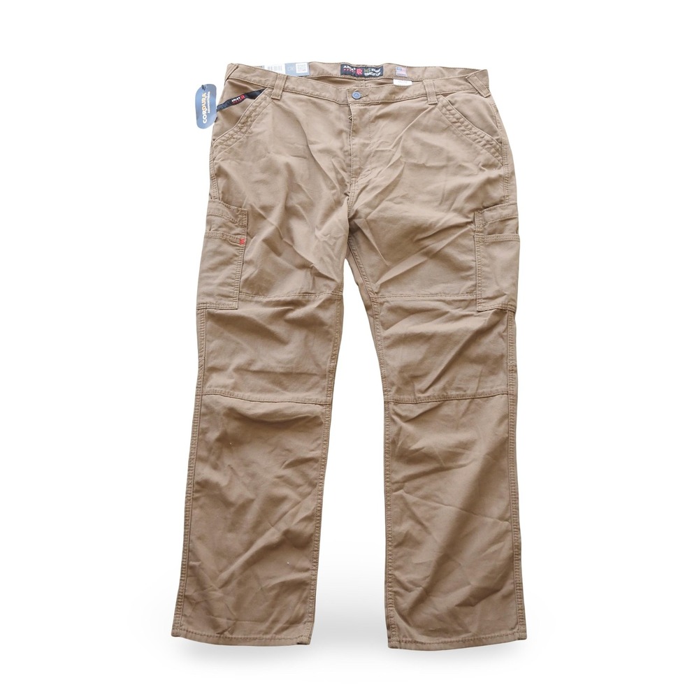 Ariat FR M5 DuraLight Stretch Canvas Work Pants Khaki Mens 44x32 Flame Resistant